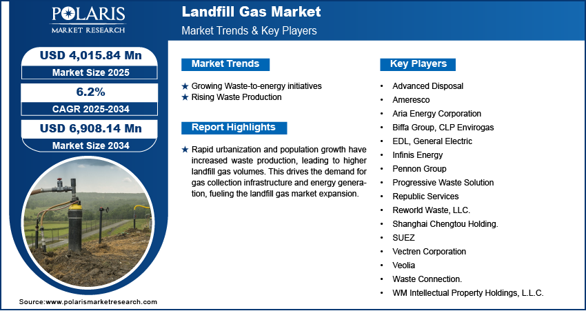 Landfill Gas Market Share, Size